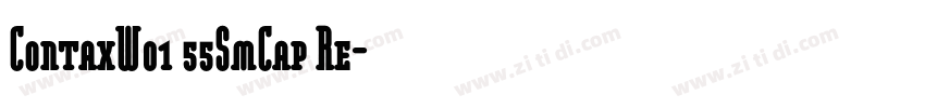 ContaxW01 55SmCap Re字体转换
